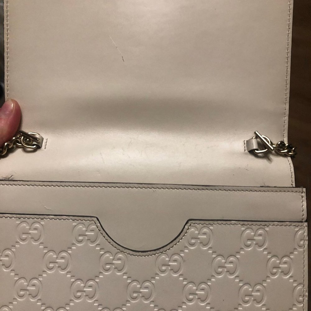 SOLD ♥ Authentic Gucci off-white GUCCI chain bag - Picture 9 of 9